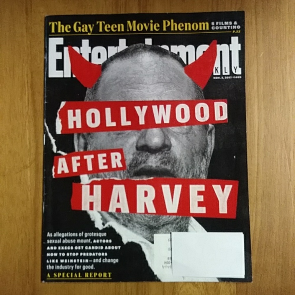 Entertainment Weekly Magazine 2017 Harvey Weinstein